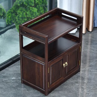 实木茶柜茶水柜茶台茶桌侧边柜家用新中式花梨木沙比利