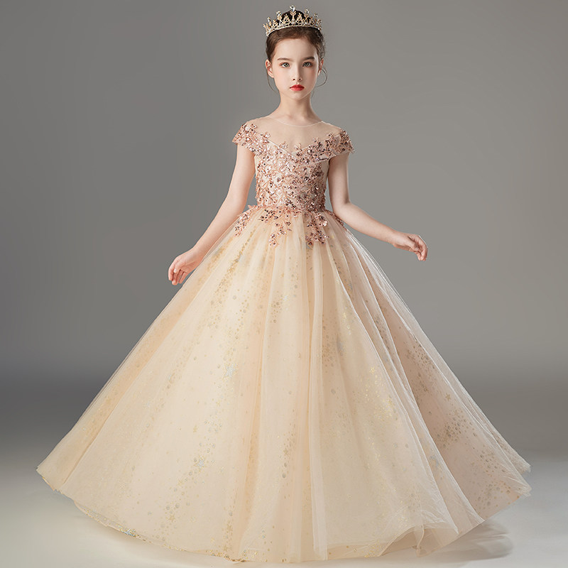 儿童礼服公主裙生日长款婚礼花童婚纱女孩钢琴演出服小主持人服装,童装/婴儿装/亲子装,儿童礼服,淘宝优惠券,粉丝福利购,淘宝优惠卷