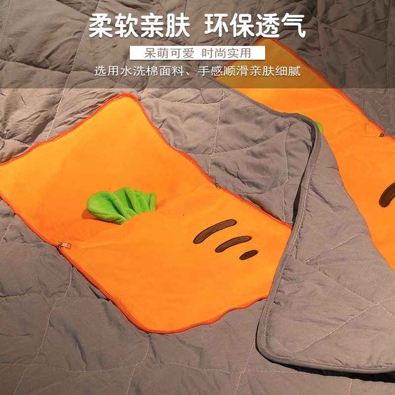 夏季抱枕被子两用办公室午睡枕头毯子二合一汽车靠枕车载用空调被