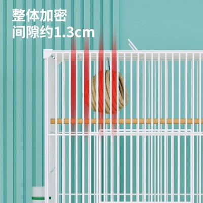 鸟笼鹦鹉笼带繁殖箱加粗加固大号别墅鸟笼玄凤牡丹专用组装片鸟笼