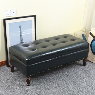 凳服装 店试鞋 店沙发凳皮凳床尾凳 凳鞋 客厅沙发脚凳脚踏凳实木换鞋