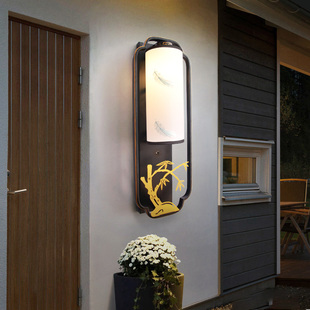 新中式壁灯充电智能楼梯声控感应灯免布线家用过道走廊灯入户门灯