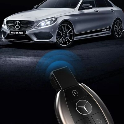 适用于奔驰c260L钥匙套C200L铝壳A级a180车glc260包glaC级e300L扣