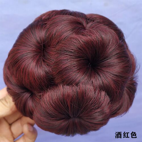 真发九朵花发包盘发器 花苞旗袍盘头卷发包假发包新娘盘发头花