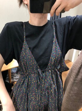 随意搭配都好看!舒适感百搭欧尼宽松短袖基础简约黑色T恤衫上衣