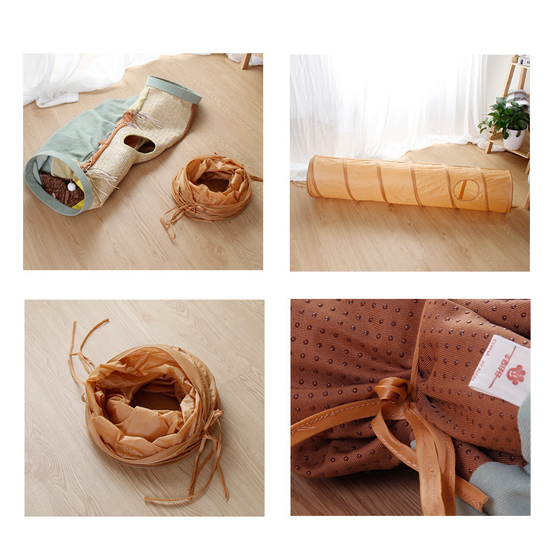 猫隧道猫咪玩具滚地龙通道游戏睡窝猫咪帐篷可钻洞四季通用可折叠