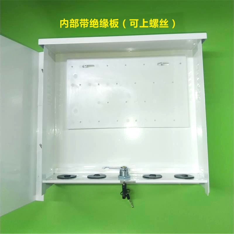 监控防水盒交换机网络光纤收发器设备装配箱室外带锁抱杆900B/700
