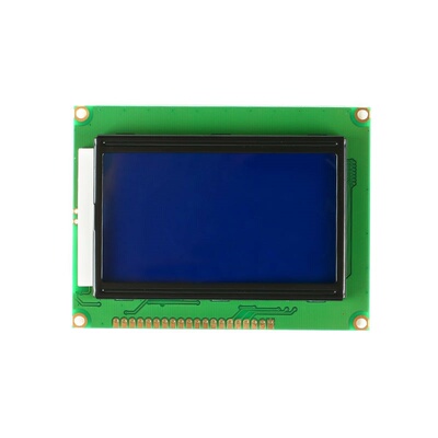 蓝屏黄绿屏 LCD12864 液晶屏带中文字库带背光12864-5V ST7920