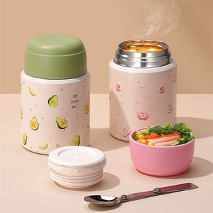 宝宝外出保温碗外带迷你保温饭盒婴儿辅食保温杯稀饭碗粥壶小饭盒