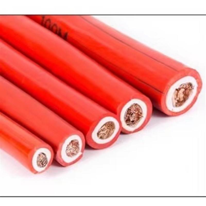 电焊线焊把线纯铜芯16平方25焊机线35国标50平方防冻焊把护套线