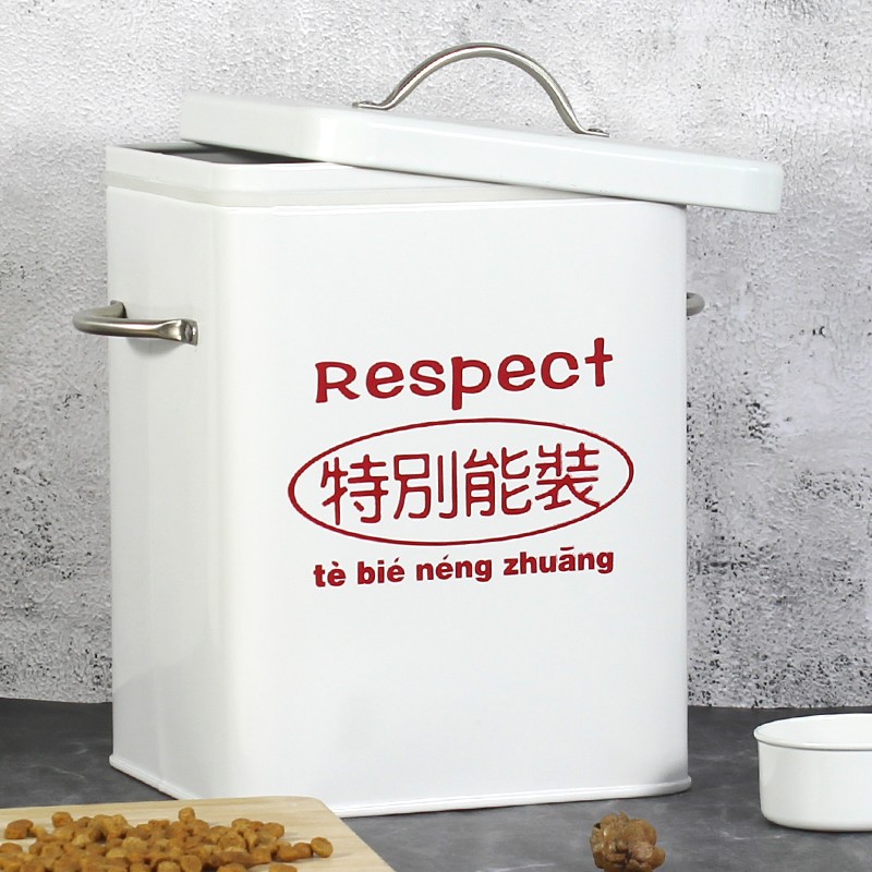 猫粮桶狗粮密封防潮收纳桶创意个性家用收纳箱宠物零食冻干储粮桶