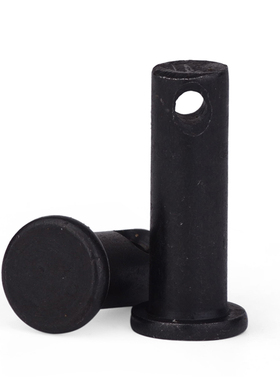 黑色碳钢平头圆柱体带孔销轴GB882B型销M14M16M18M20M22M24M25M28