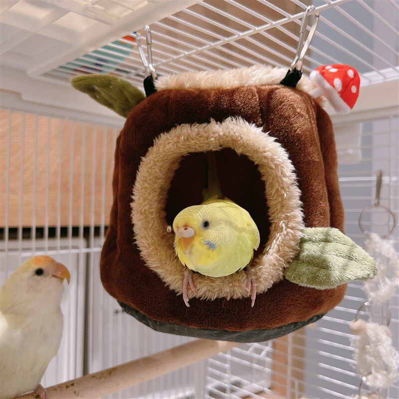 加厚鹦鹉文鸟牡丹虎皮保暖过冬天神器保温毛绒秋冬鸟窝棉鸟屋玩具,宠物/宠物食品及用品,鸟窝,淘宝优惠券,粉丝福利购,淘宝优惠卷