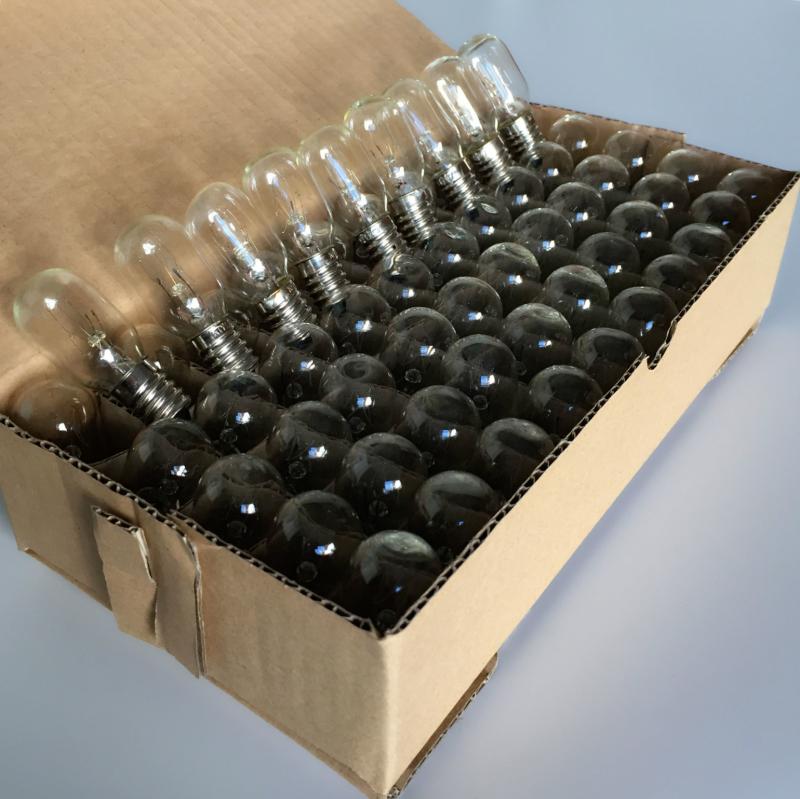 LED冰箱灯泡 螺口E14台灯油烟机灯水晶盐灯透明暖光10W小灯泡包邮