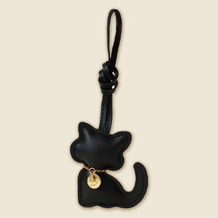 现货新款小猫咪挂件Pu皮质卡通小动物造型包包挂饰外贸热卖爆款