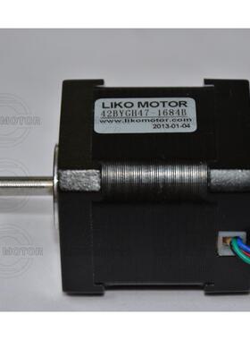 LIKO 42双轴两相步进电机 42BYGH47-1684B 可安装编码器 现货