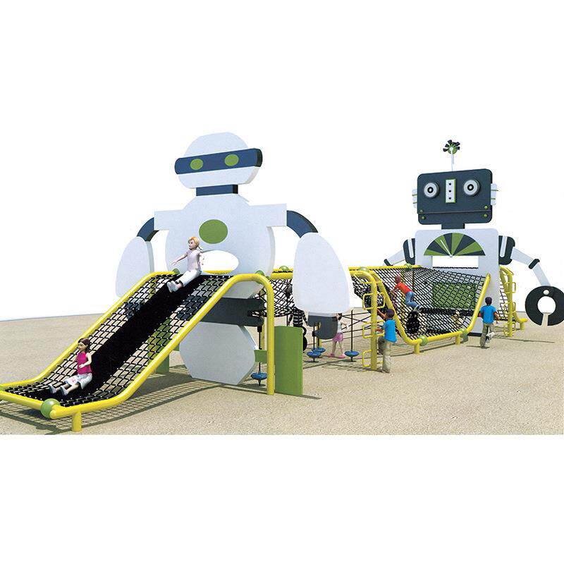 无动力游乐设备欢乐岛机器人儿童大型滑梯攀爬玩具组合游艺