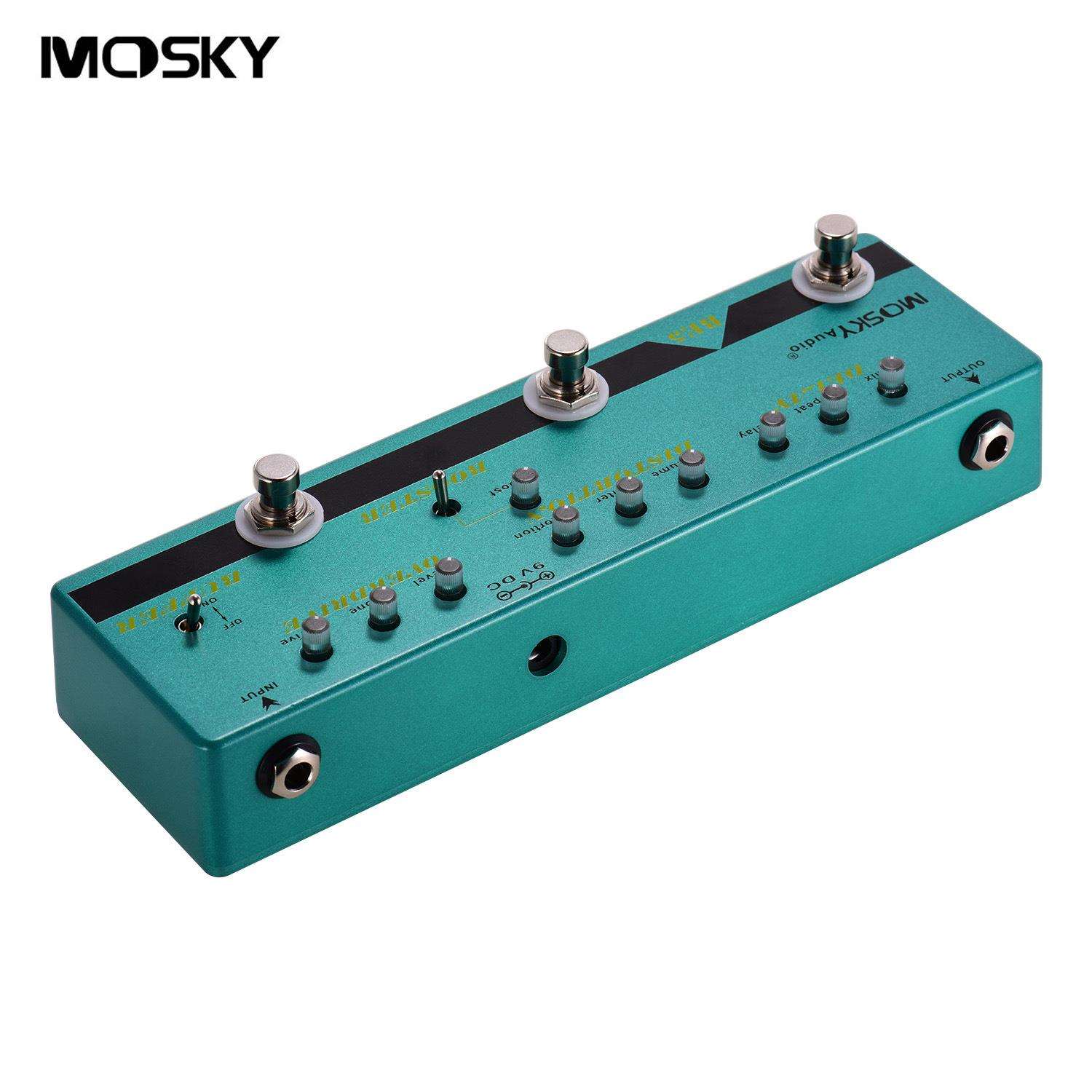 电商爆款MOSKYAUDIOMulti-EffectPedal多合一吉他效果器