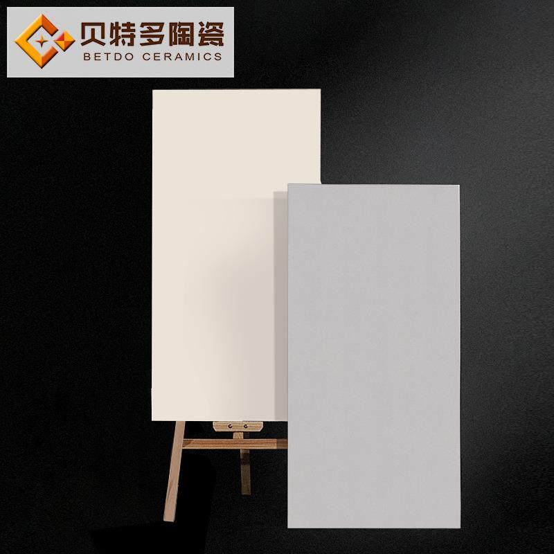 素色微水泥仿古砖600x1200奶白色卫生间墙砖简约灰色水泥地板砖