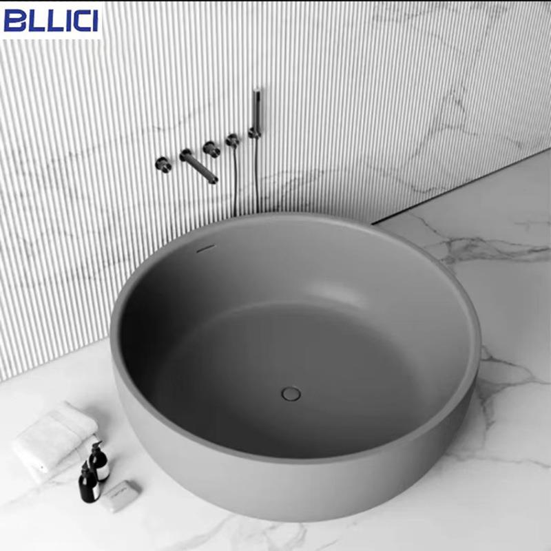 圆形人造石浴缸Roundartificialstonebathtub