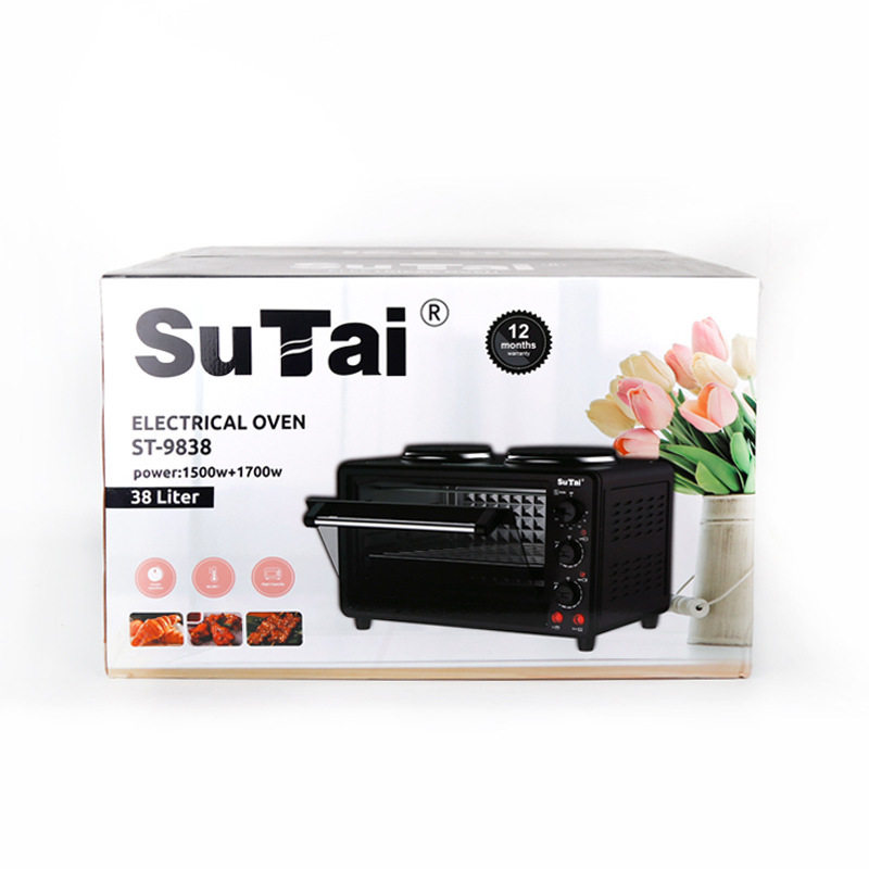 跨境电商外贸出口欧规插头电烤箱 面包机 38升 Toaster Oven 38L