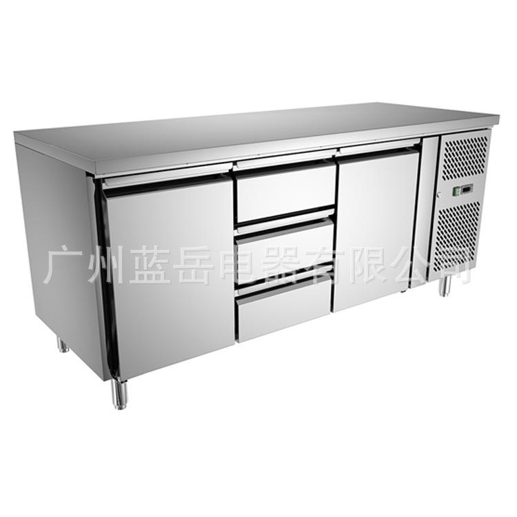 厨房不锈钢抽屉柜风冷冷藏保鲜冷柜厨房抽屉式冷藏工作台