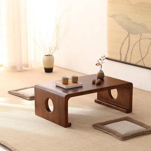 实木榻榻米茶几飘窗桌炕桌阳台小桌子简约榻榻米茶桌国学桌古琴桌