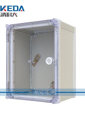 450*350*220mmPVC塑料防水透明盖箱一二级防水配电箱塑料照明箱