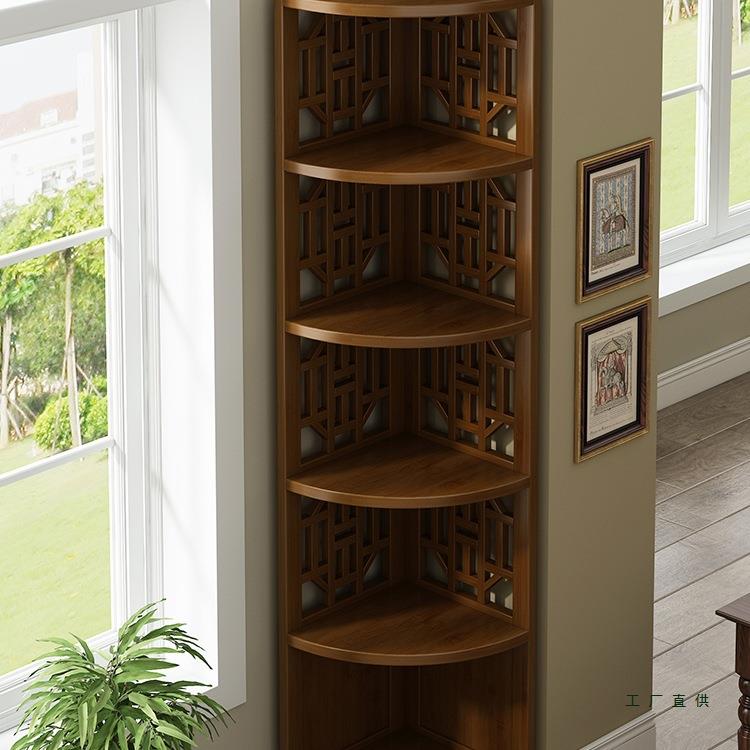 转角置物架书架客厅转角柜墙角柜餐厅角落柜沙发三角柜边角柜茶柜