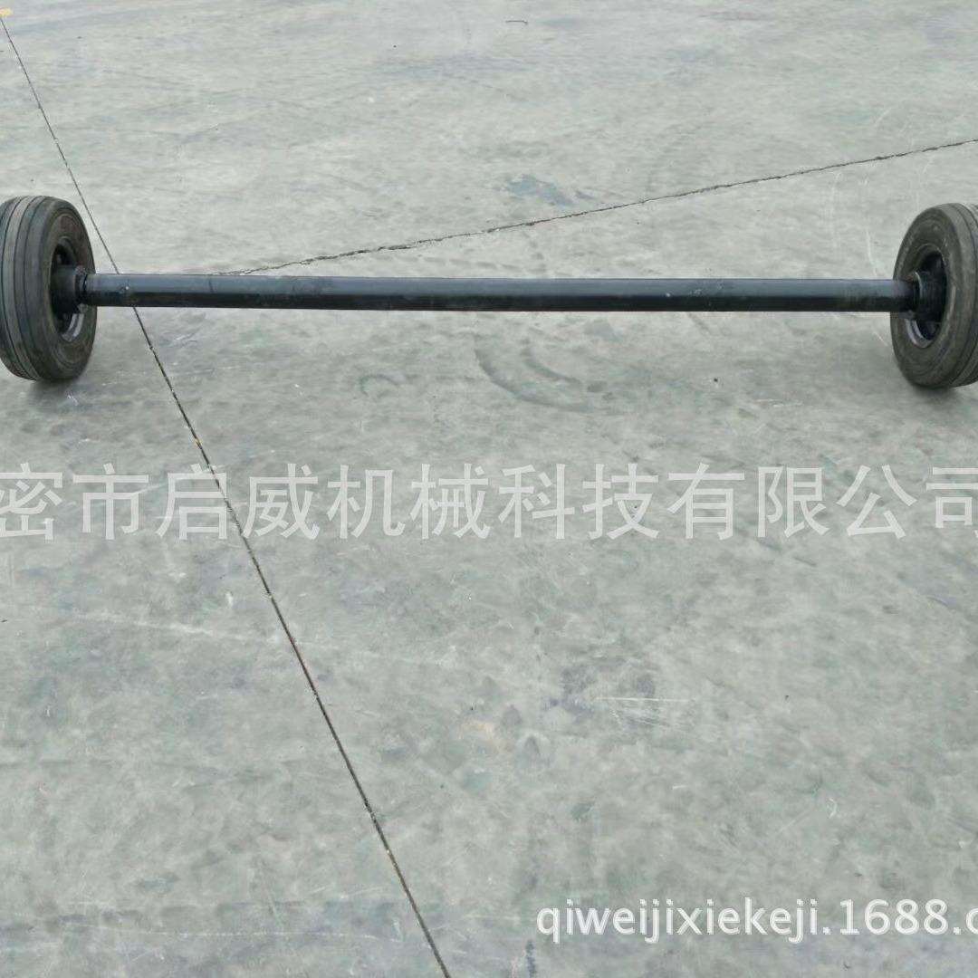 拖车配件车桥400-8充气胎双胎拖车车轴平板拖车配件