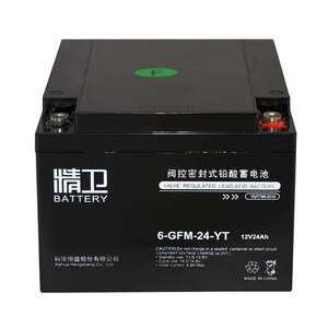 科华蓄电池12V24AH铅酸免维护6-GFM-24-YT安装使用方便