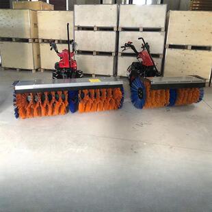 冰天雪地道路清扫机冬季物业除雪手推式全齿轮扫雪机道路清雪机