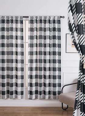 NuSun 贵宾/泰迪幼犬犬粮 2500g窗帘成品现代简约双色纹格印花窗