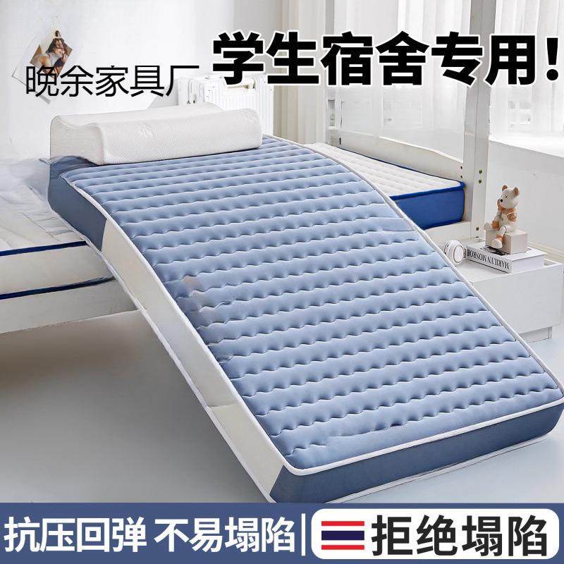 乳胶床垫遮盖物宿舍加厚海绵地铺榻榻米垫子学生单人软垫家用床上