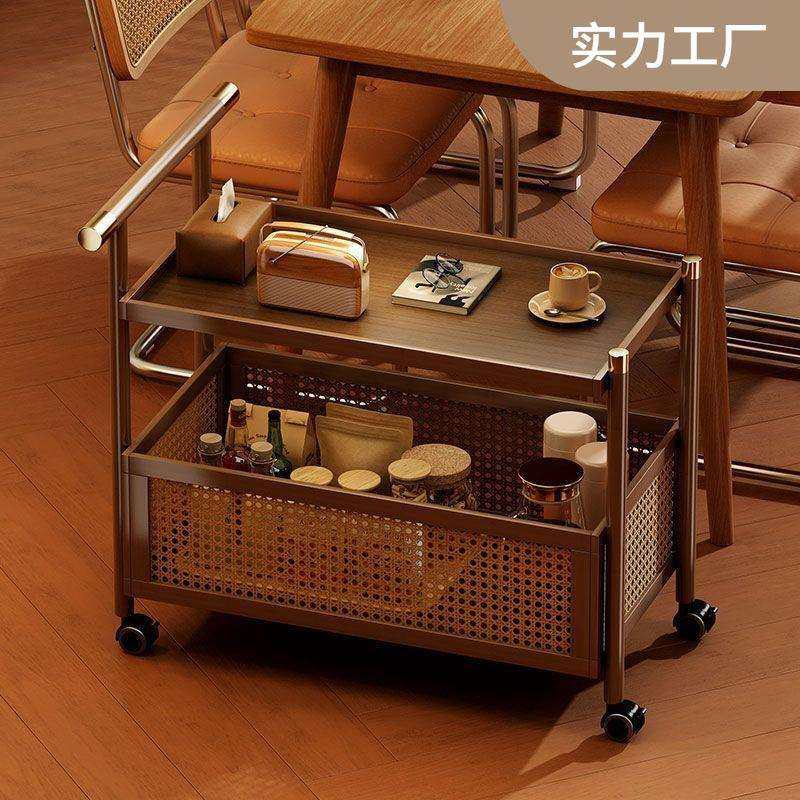 爆款移动小茶几沙发客厅复古收纳边柜置物架藤编边柜中古小推车竹,畜牧/养殖物资,畜牧/养殖器械,淘宝优惠券,粉丝福利购,淘宝优惠卷