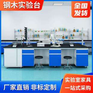 钢木实验台实验室工作台化验室操作台边台试验台通风柜全钢实验台
