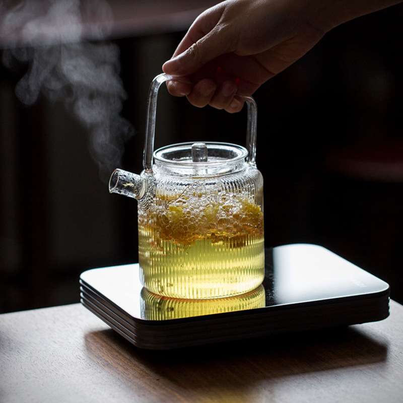 蒸煮玻璃提梁壶烧水壶煮茶器电陶炉煮茶壶套装小号全自动小型围炉