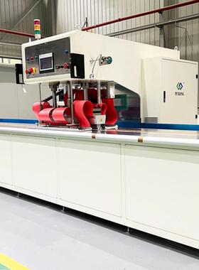 PVC夹网布膜布全自动高周波拼接机浦雄膜材焊接设备