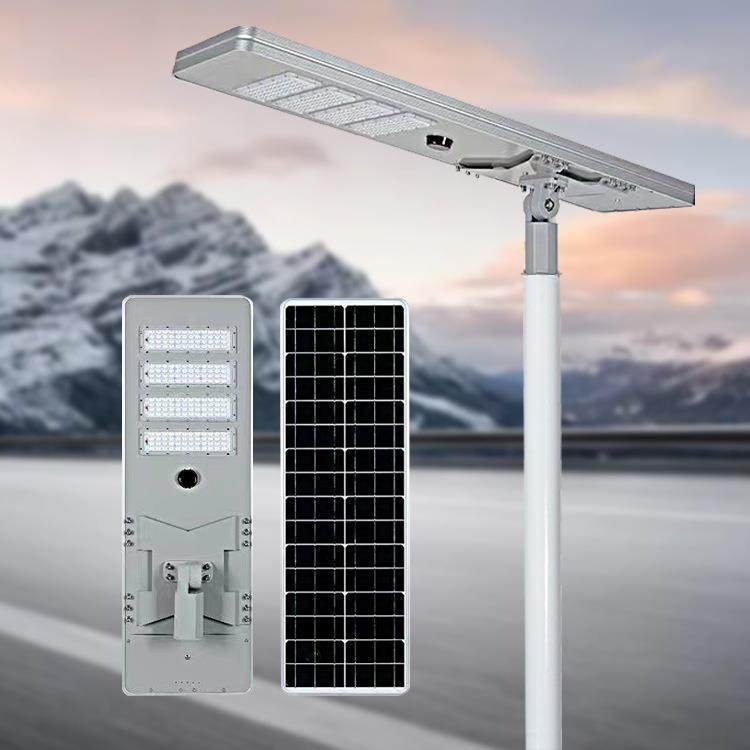 外贸款太阳能道路灯LED庭院灯人体感应防水一体化路灯智能感应