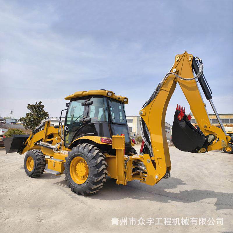 外出贸口挖掘装载机 全液压通用农业工两程用头忙 反铲装载机挖机