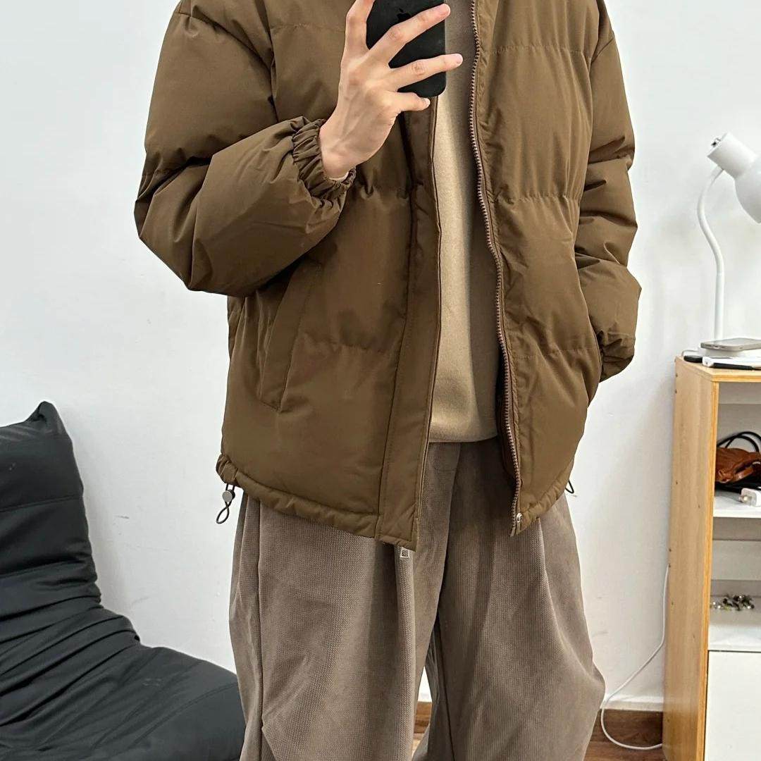 秋冬季加绒棉服男美式复古基础款保暖棉服男女情侣宽松立领外套,男装,棉衣,淘宝优惠券,粉丝福利购,淘宝优惠卷