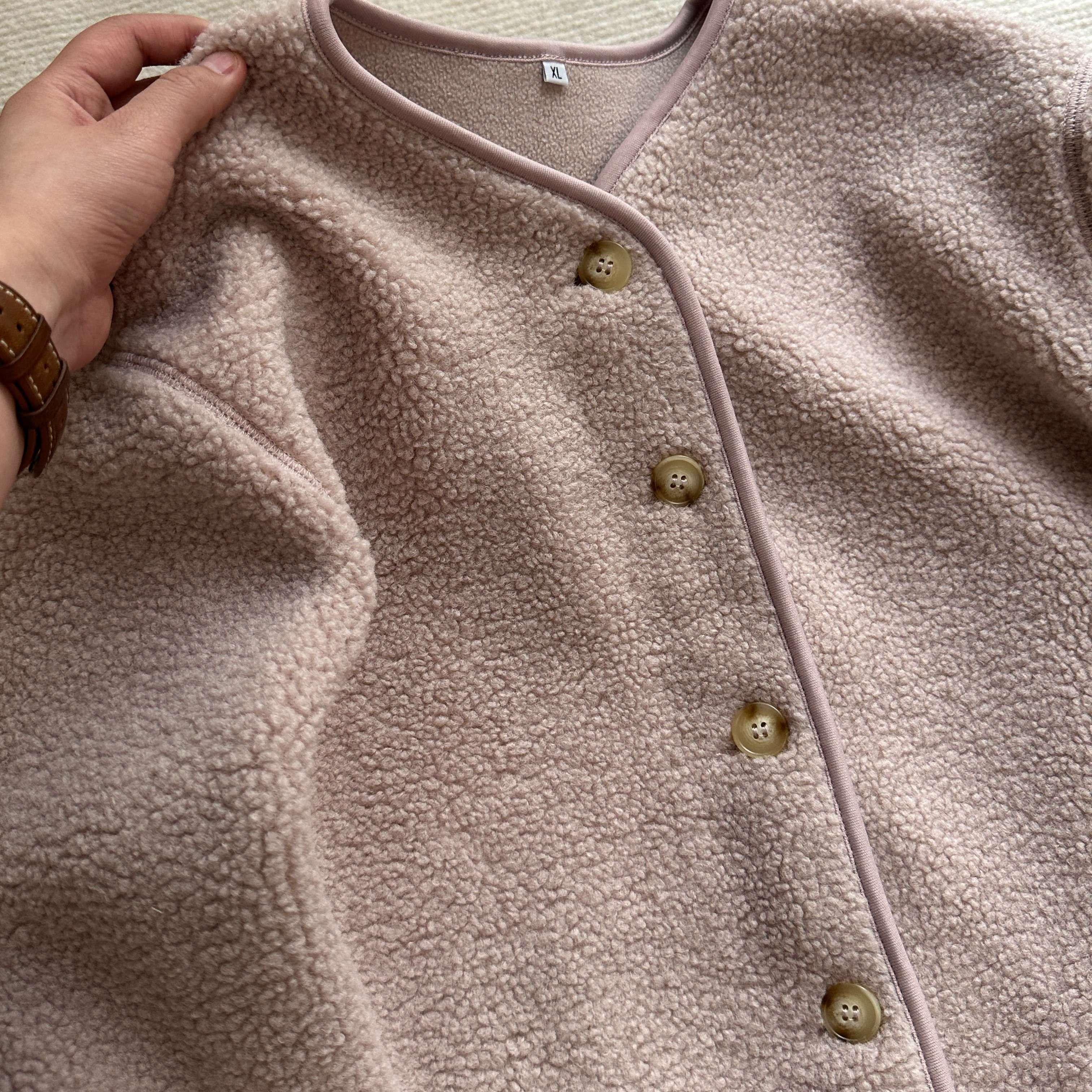 羊羔毛摇粒绒保暖外套