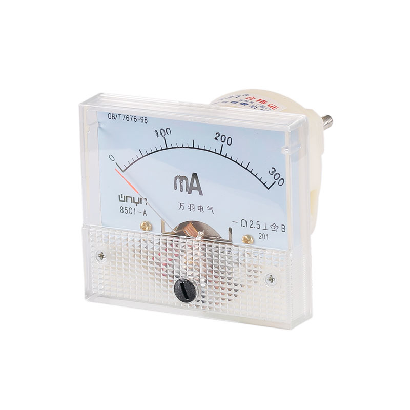 85C1-A指针式直流电流表 300mA 50A/75mV 1A毫安表 外形63*55毫米