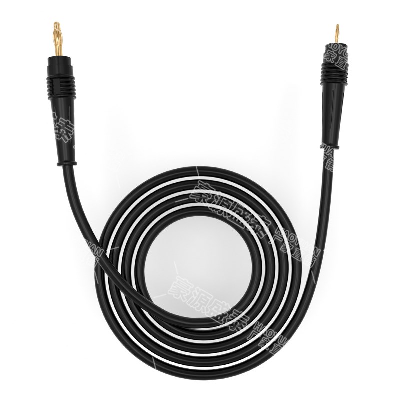 纯铜镀金4mm转2mmp香蕉插头线公转公电源测试连接导线延长转接头