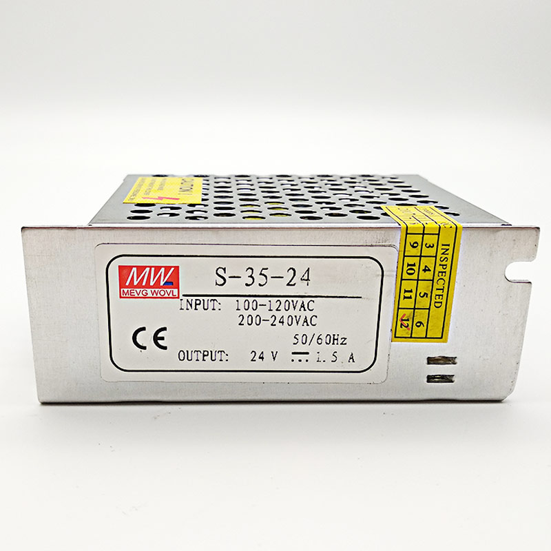 明纬开关电源LeRS/RS/NES/MS/S-35-24V1.5A10V3.5A12V3A5V7A 35W