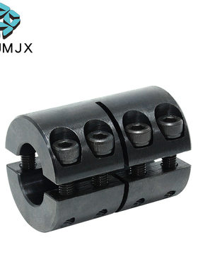 MSPX公制两片分离式联轴器刚性夹持加长夹紧直筒碳钢大扭矩连接器