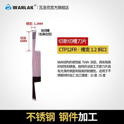 不锈钢槽刀片走心机刀片切槽切断刀片自动车床刀片CTP10/15/20FR