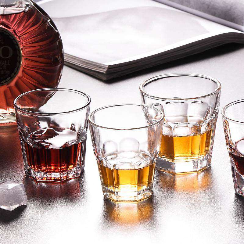 20只钢化玻璃杯子商用八角啤酒杯家用白酒杯二两100ml小四方水杯,餐饮具,啤酒杯,淘宝优惠券,粉丝福利购,淘宝优惠卷