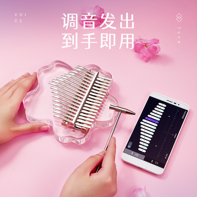 ZANI拇指琴水晶透明卡林巴17音21音手指琴初学女学生儿童易学乐器