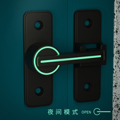 2024法式 移门锁门扣 免打孔插销门栓推拉门锁扣卫生间室内卡扣明装